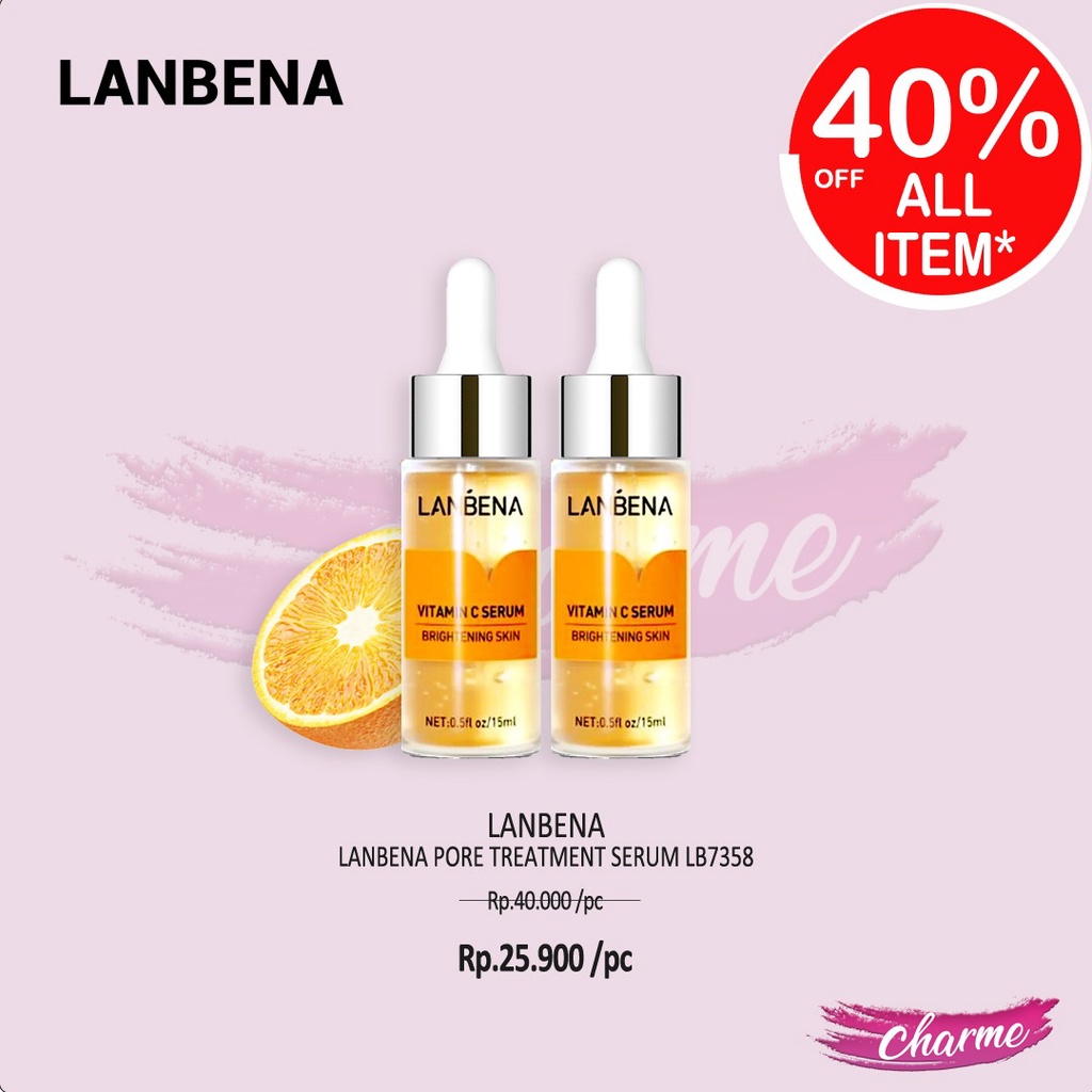 (READY &amp; ORI) LANBENA SERUM VIT C/ HYALURONIC ACID / GOLD PEPTIDE / PORE TREATMENT LB5866 7358 5873 5880