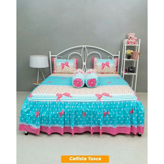 SPREI SORAYA BEDSHEET TIPE RIMPEL CALISTA SIZE 180X200X55