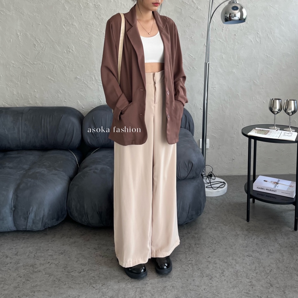 ASOKA Elanor Blazer 332 - Korean Blazer Wanita - Outer Blazer - Blazer Kerja