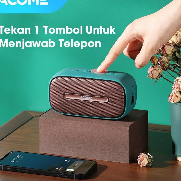 Pusat Jual ACOME A8 Speaker Bluetooth 5.0 Portable IPX7 Waterproof TWS 5W