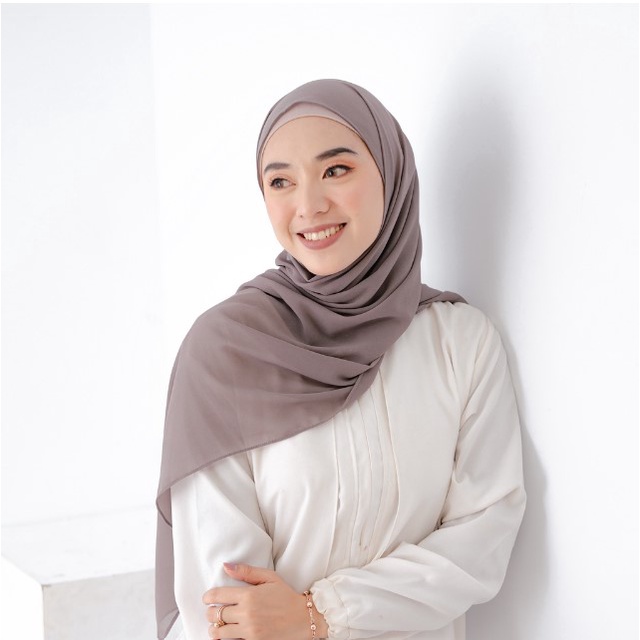 Square Bella Pollycotton Premium Part 2 HIJAB 110X110 Murah Terjangkau Kerudung bella square