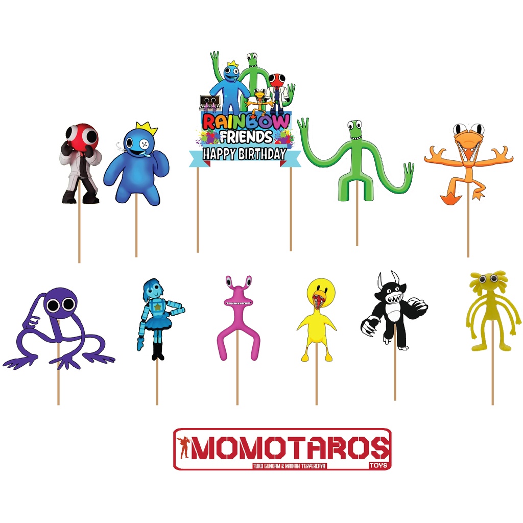 Topper cake Rainbow Friends set