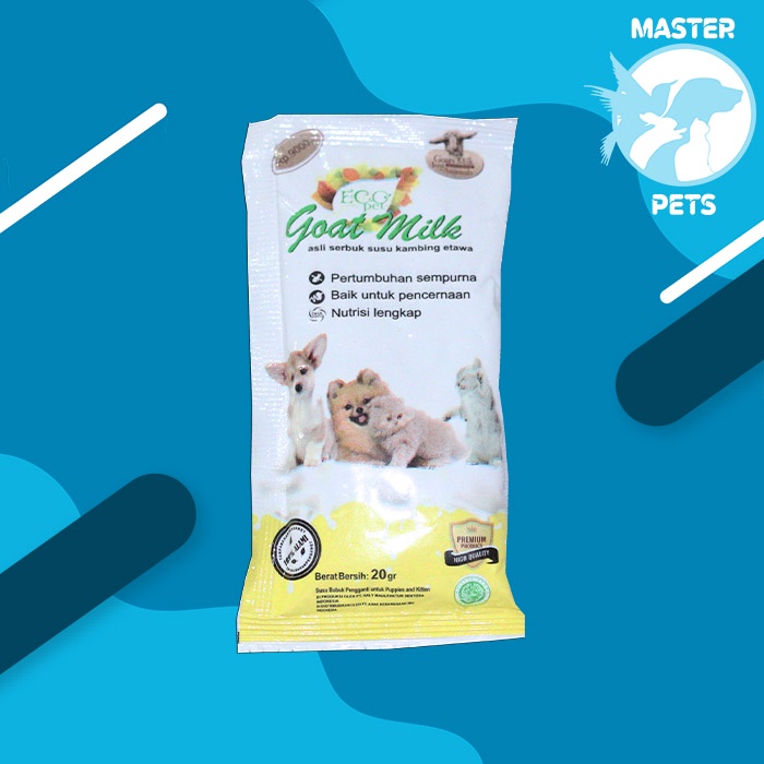 Susu Kucing Anjing Eco Goat Milk 20 Gram Cat Sachet 20Gram