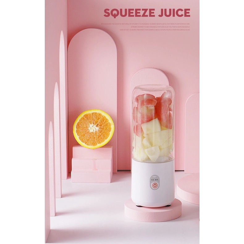 Blender Mini 410ml USB 5V Juicer Penghalus Buah Sayur Portable