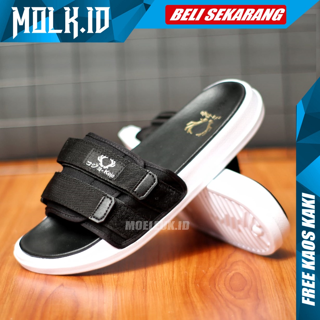 MOLK|Sandal Slide Pria Casual Kasual Simple Murah Branded Sendal Slop Santai Ringan Nyaman Anti slip