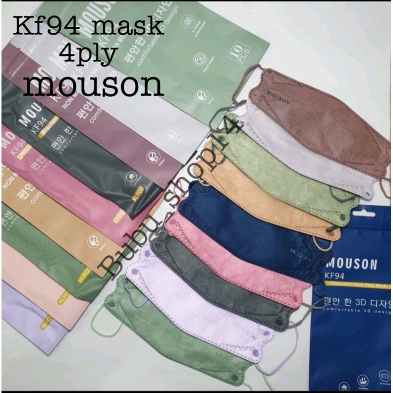 Masker kf94 mouson 4ply isi 10pcs