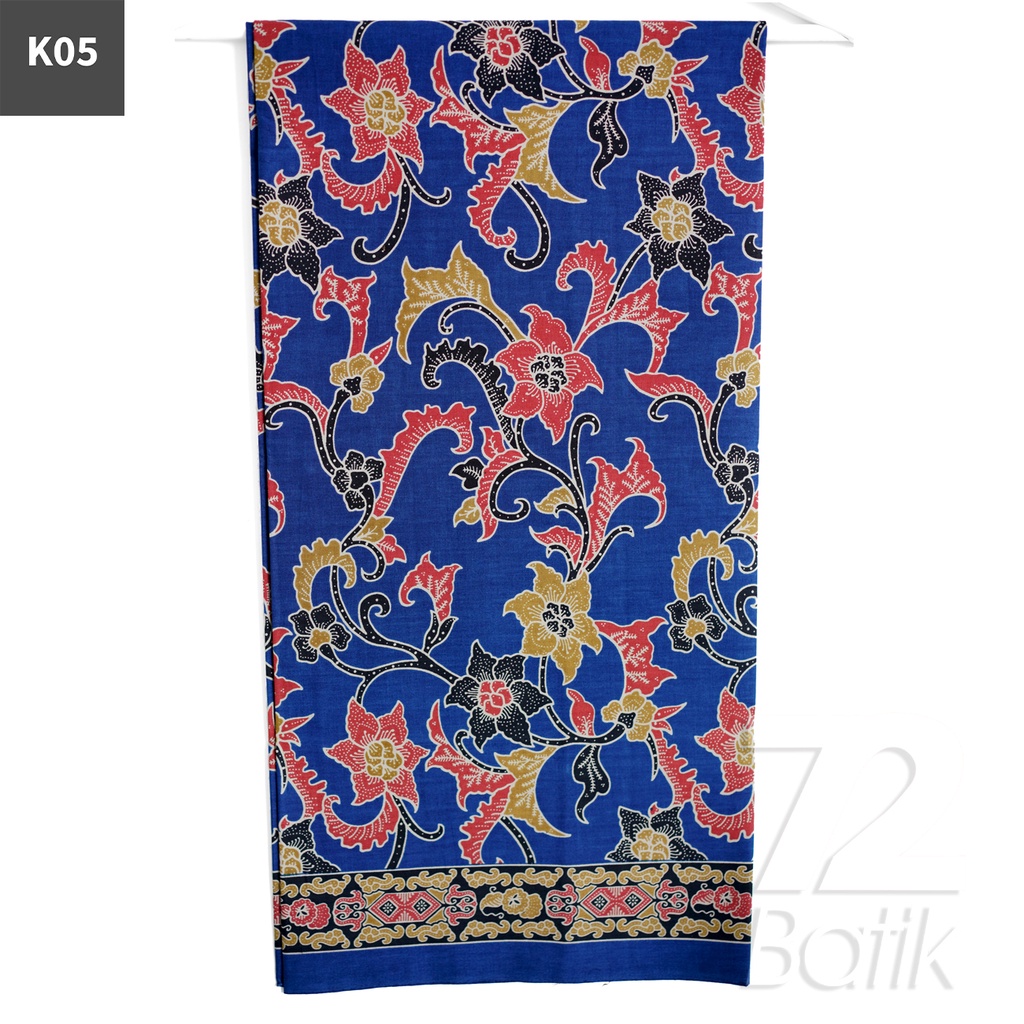 KAIN BATIK PREMIUM Bahan Katun Motif Kembang Anggrek Warna Hitam 722211 Cap 72 Jarik Jarit Samping Kebat Panjang Batik Katun Modern Premium Bahan Seragam Batik Pernikahan Kantor Keluarga Murah Kamen Jadi Batik Bali Lembaran