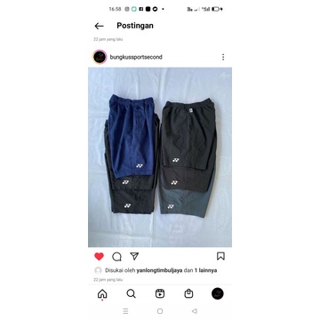 jual celana pendek yonex second original