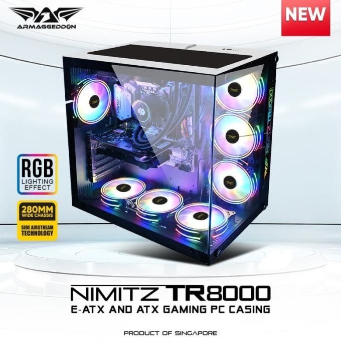 CASING ARMAGGEDDON NIMITZ TR8000 WHITE E-ATX
