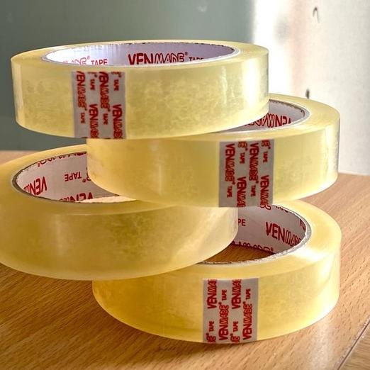 

[PRODUK FE9HH] (6 PCS) SOLASI / SELOTIP SEDANG / 1 INCH x 100 YARD/24 MM / MERK VENMADE 9SB