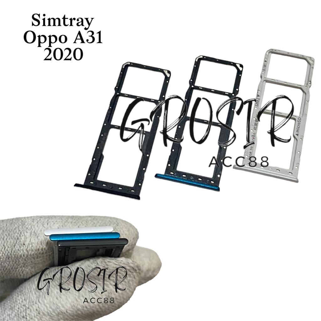 Simtray Simlock Slot Sim Dudukan Tempat Kartu Simcard Oppo A31 Original