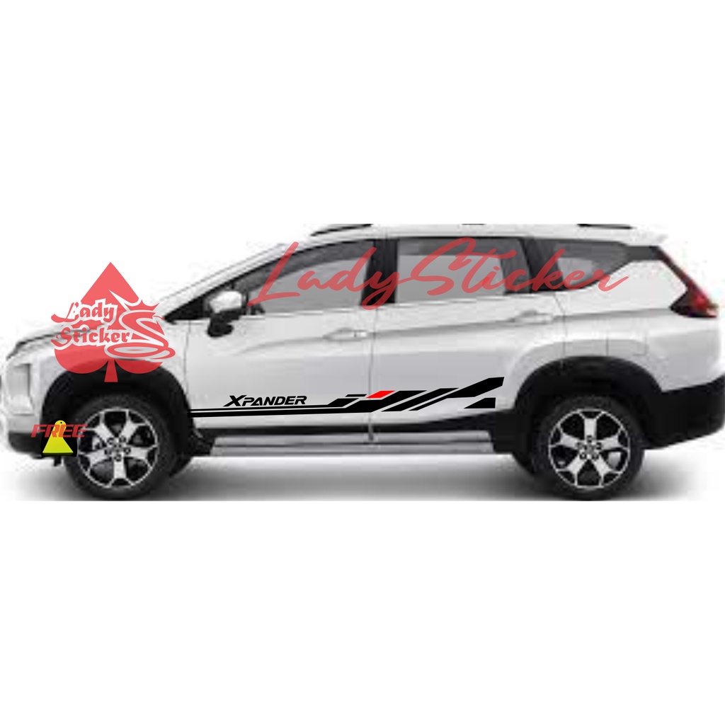 striping sticker mobil Xpander cuttinggsticker mobil mitsubishi Xpander terbaru