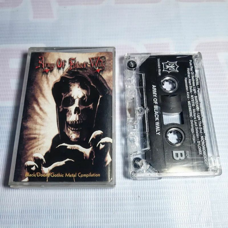 kaset pita Army of black waly black doom gothic metal compilation