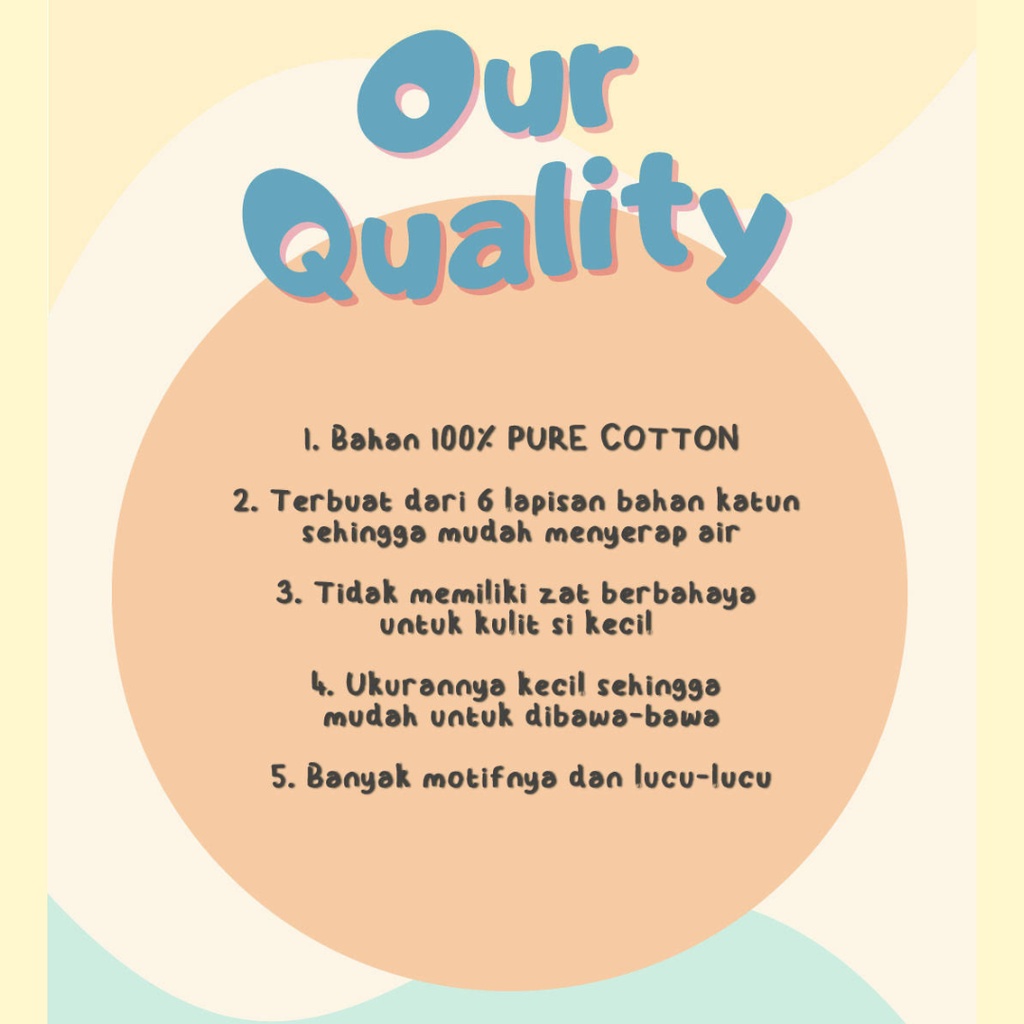 BURP CLOTH TATAKAN PUNDAK/TATAKAN SENDAWA BURP/ BURP BIB BABY/CELEMEK BAYI/TATAK ILER BAYI LUCU
