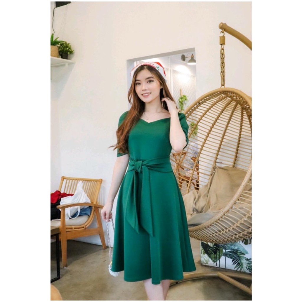 DRESS GENEVIEVE/DRESS WANITA CASUAL/DRESS CHRISTMAS/DRESS SCUBA