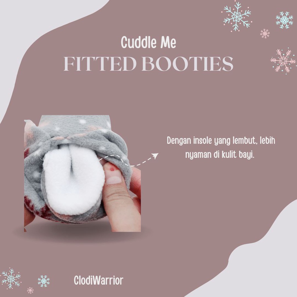 CUDDLE ME FITTED BOOTIES sepatu kaos kaki bayi lembut (0 - 8 bulan)