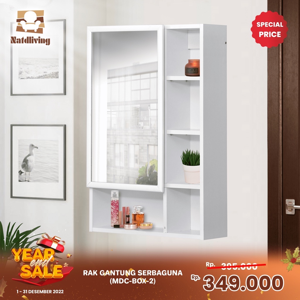 Medicine Rack-Lemari Rak Kotak Obat dengan Kaca