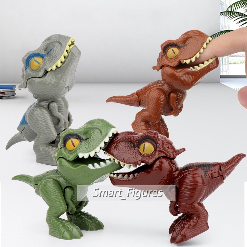 Mainan Action Figures Mini Dinosaurus T-Rex Carnotaurus Dilophosaurus Triceratops Spinosaurus Ukuran 7-8cm