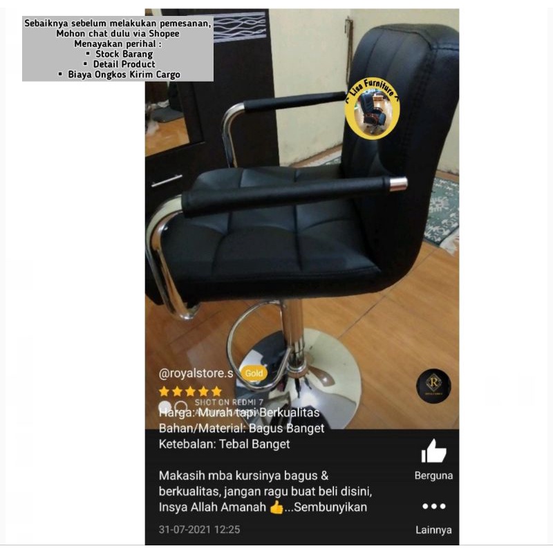 Kursi Bar|Kursi Barbershop|Kursi Bar Tinggi|Kursi Barber|Kursi Barber Hidrolik|Kursi Bar Kayu|Kursi 