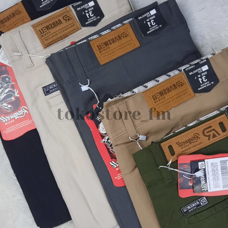 Celana Chino Pria Panjang Casual Premium Reguler fit