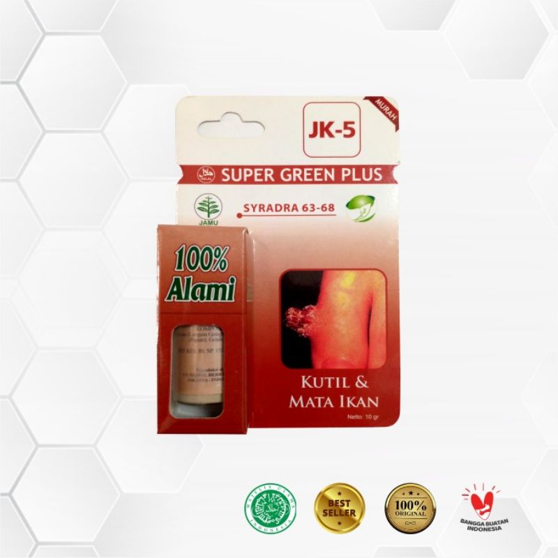 

Obat Herbal kutil & Mata Ikan JK-5 Super Grenn Plus 100% Alami JK5