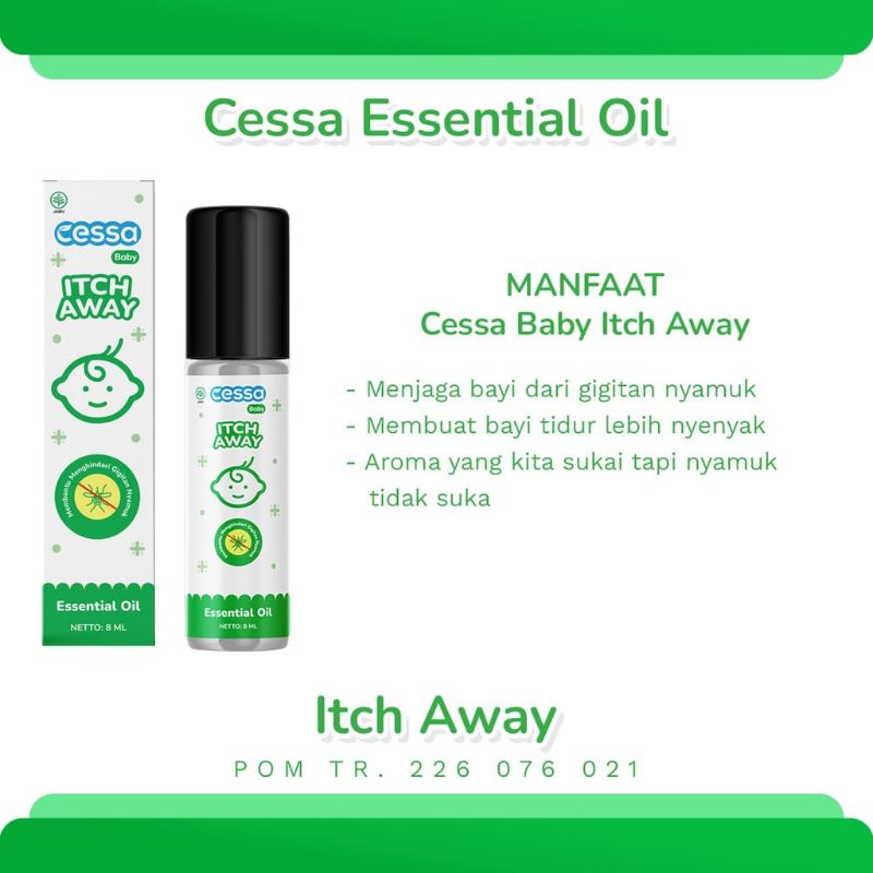 Cessa Essential Oil Happy Nose/Fedrop/Lenire/Itch Away/Bofit/Bye Bye Owl - Cessa Baby (0-3 Tahun)
