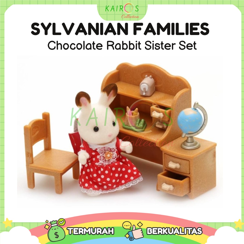 Sylvanian Families Chocolate Rabbit Sister Set