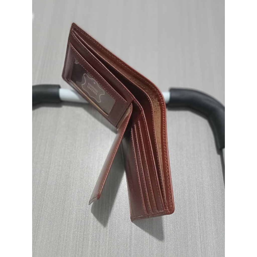 dompet kulit asli model elegan keren berkualitas tinggi model lipat dua horizontal #dompet #dompetlokal #dompetpria