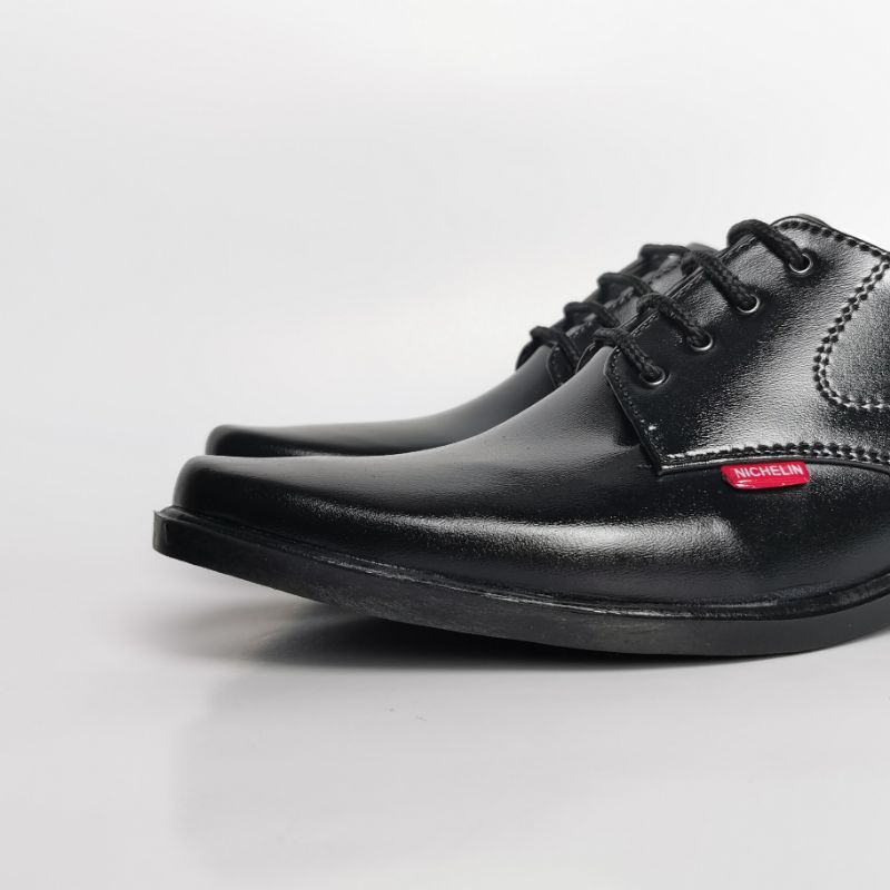 PROMO 2.2 DISKON Sepatu Pantofel Pria Tali Formal Kerja Kantor Leather Swedian Premium Kualitas Bagus Rapih COD