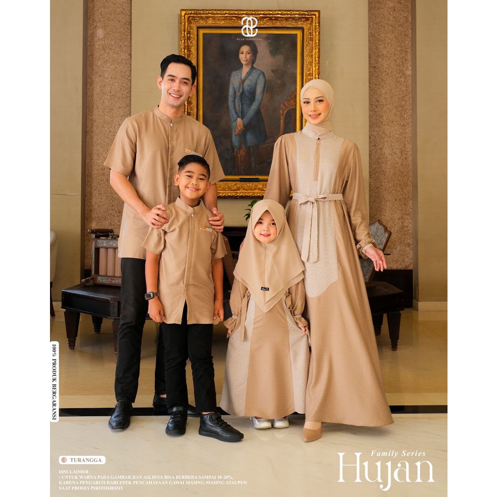 NEW sarimbit lebaran mewah terbaru series hujan by puan indonesia bahan jagat fabric tebal mewah ele