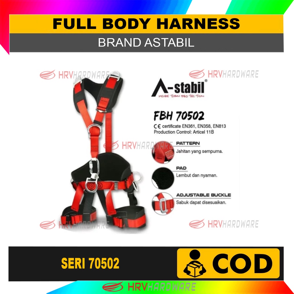 ASTABIL 70502 Full Body Harness Safety Belt Climbing ASTABIL