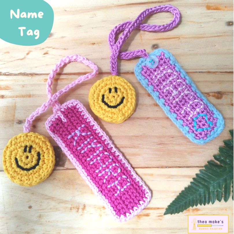 

=PRE ORDER= Name Tag Rajut / Nama / Penanda Rajut