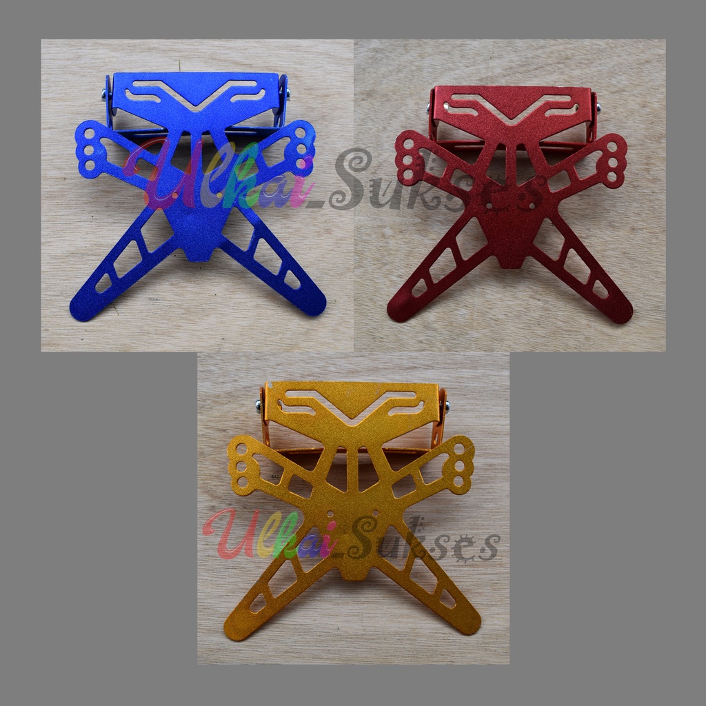 Dudukan Plat Motor Model New Bintang Bingkai Nomor Modif Variasi Berkualitas Universal Murah