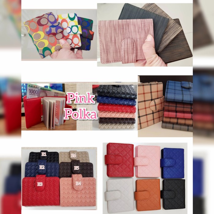 

BOOM SALE Dompet Kartu / Tempat Kartu Polos dan Motif Code 2151