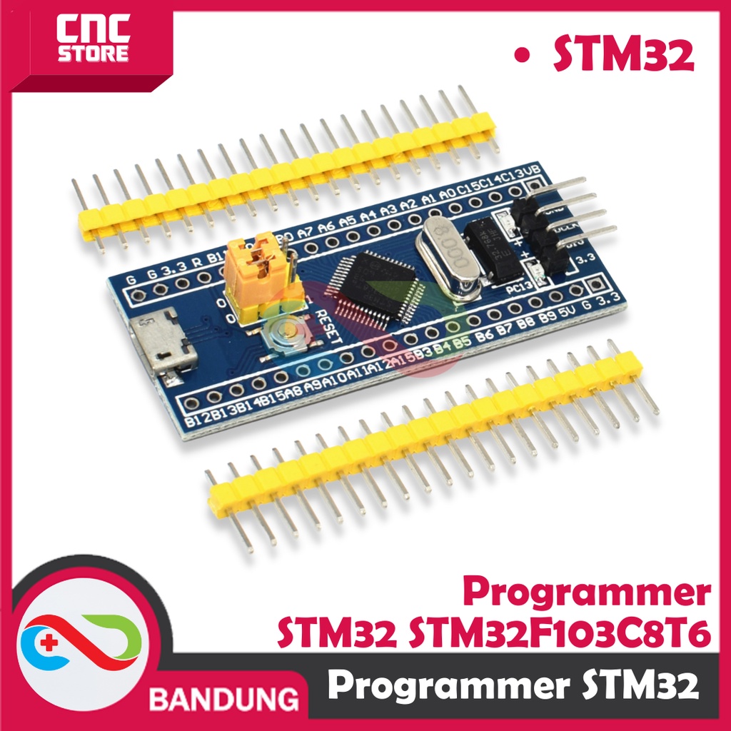 PAKET BUNDLING PROGRAMMER STM32 STM32F103C8T6 + KABEL MINI USB