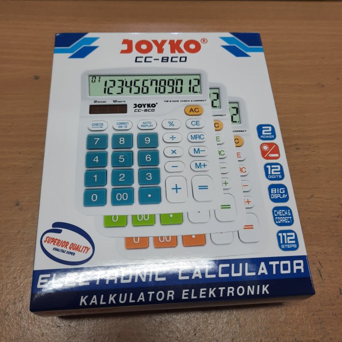 

KOMPLIT Kalkulator Joyko CC-8A (12 Digit) / Calculator Joyko CC-8A