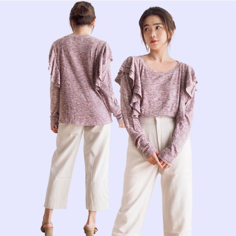 Maurices flutter blouse