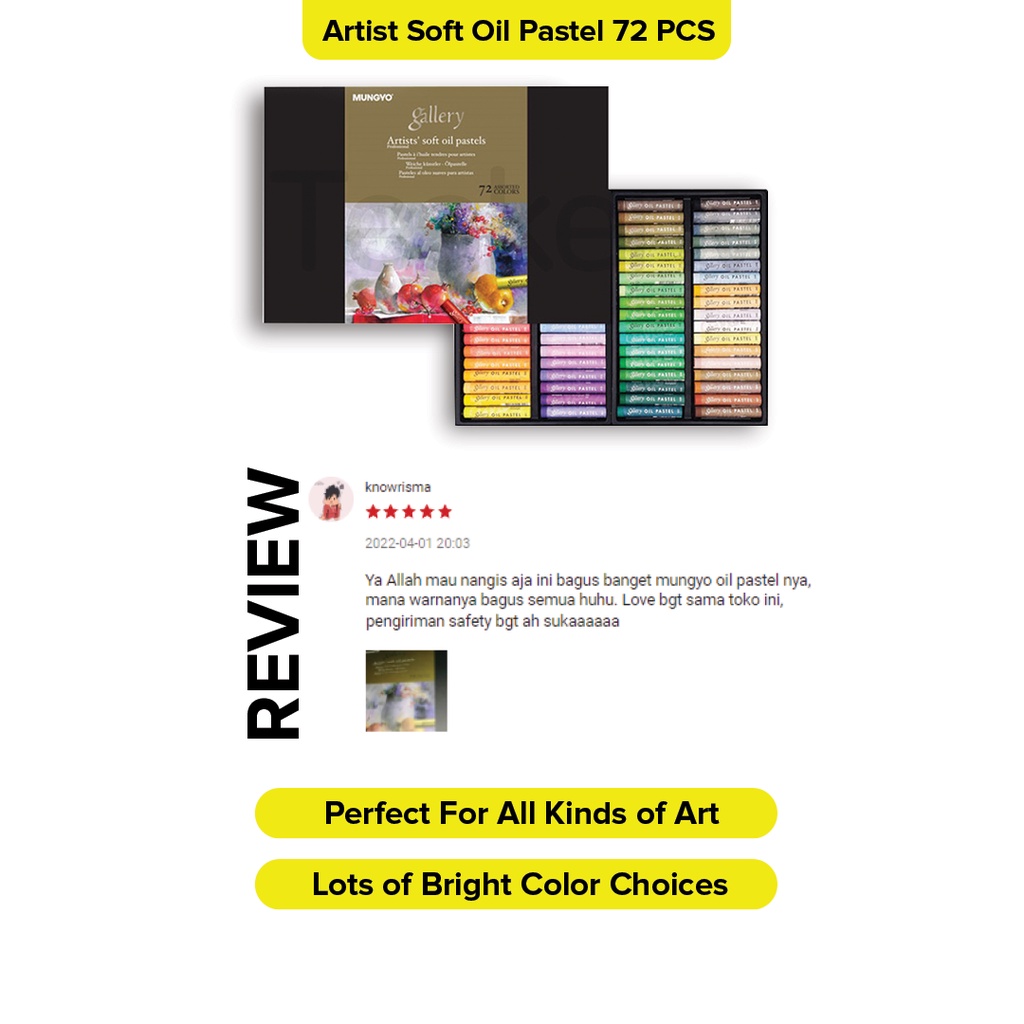 

Mungyo Official - Artist Soft Oil Pastel / Crayon Minyak 72 Pcs Paper Box