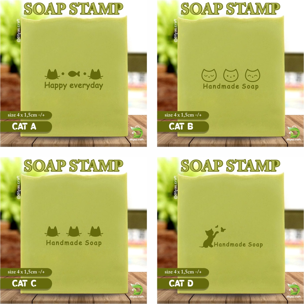 

soap stamp / stempel sabun / 4 CAT