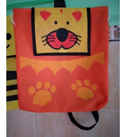 

⇅ TAS RANSEL ANIMAL SPUNBOND Souvenir ulang tahun anak unik goodie Bag ひ