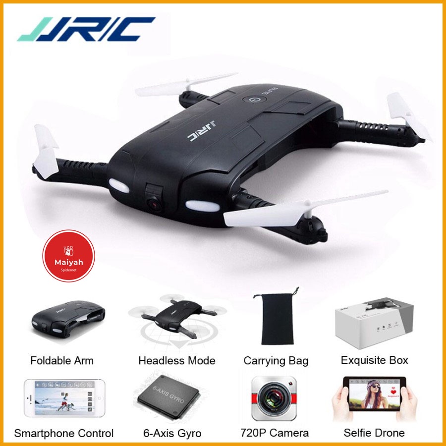 Drone Camera JJRC H37 Lipat Mini Elfie Foldable Pocket Gyro WIFI FPV dron kamera pesawat