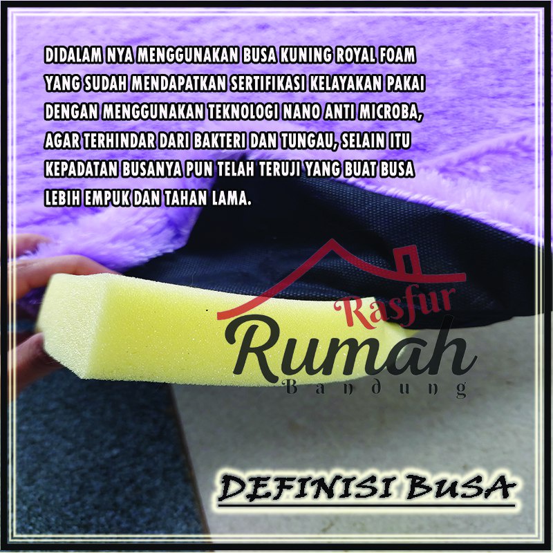 Sajadah Super ANTI RONTOK &amp; TEBAL Ukuran 115cm x 65cm Tebal Busa Royal Bulu Premium Sejadah Murah Tebal Empuk