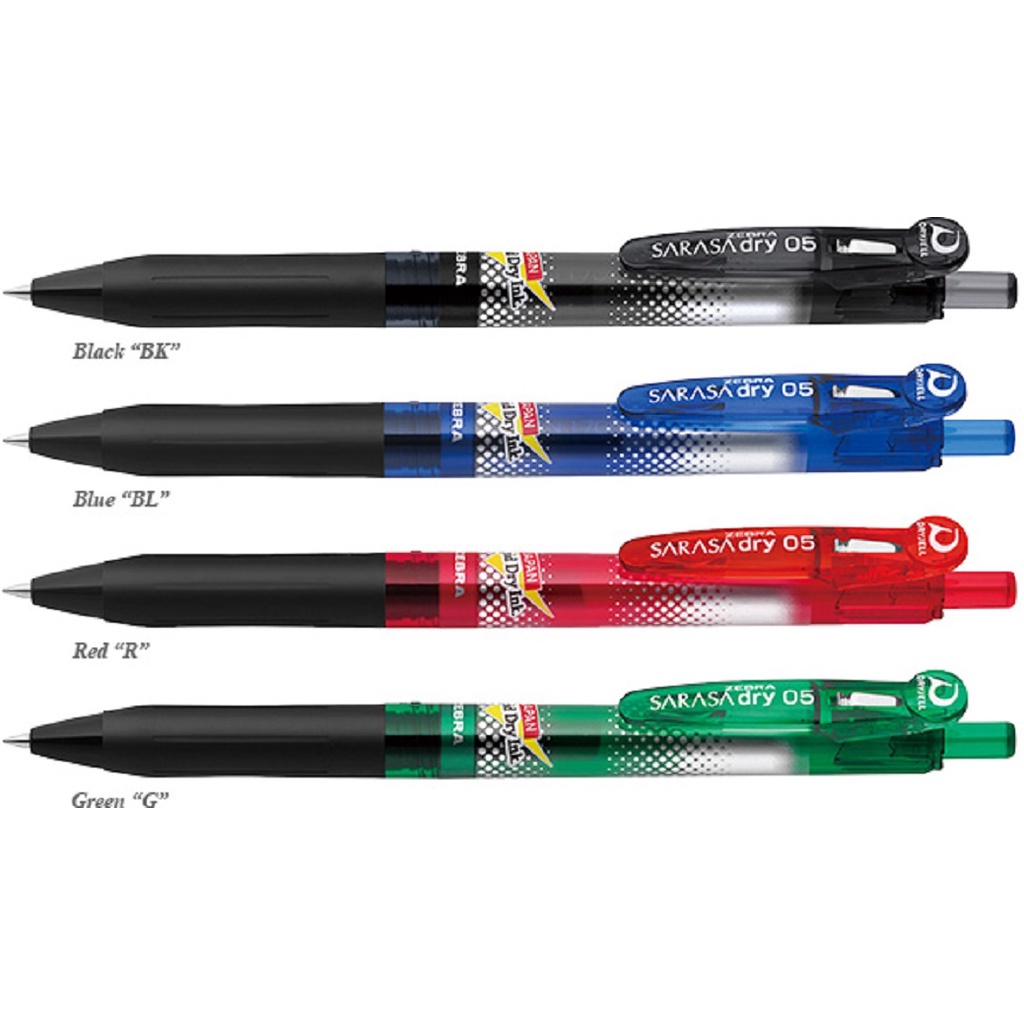 

Retractable Pen Zebra Sarasa Dry 05 D5
