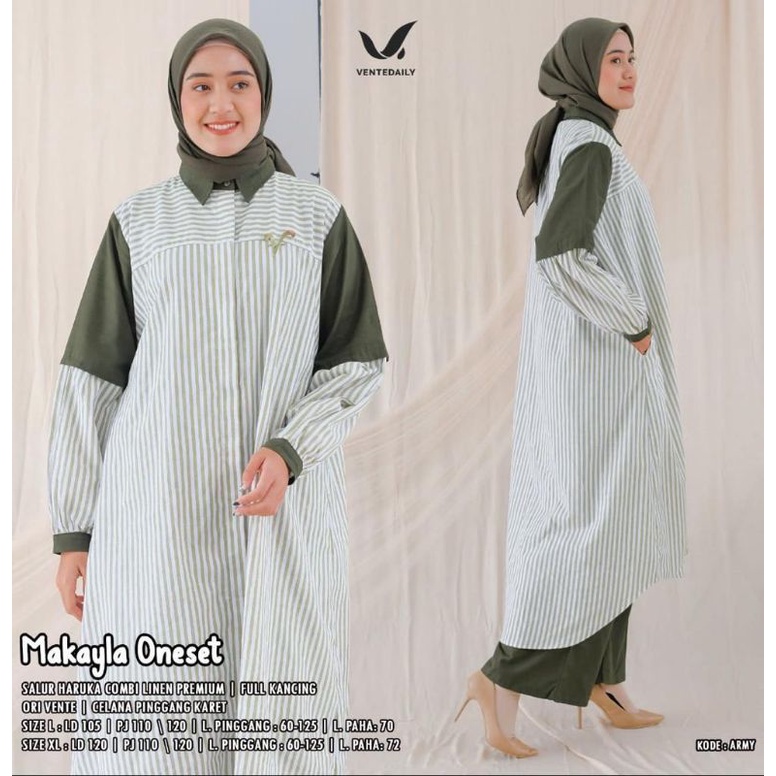 (NEW)SETELAN WANITA OOTD//HILGA /MAKAYLA ONE SET BY VENTE