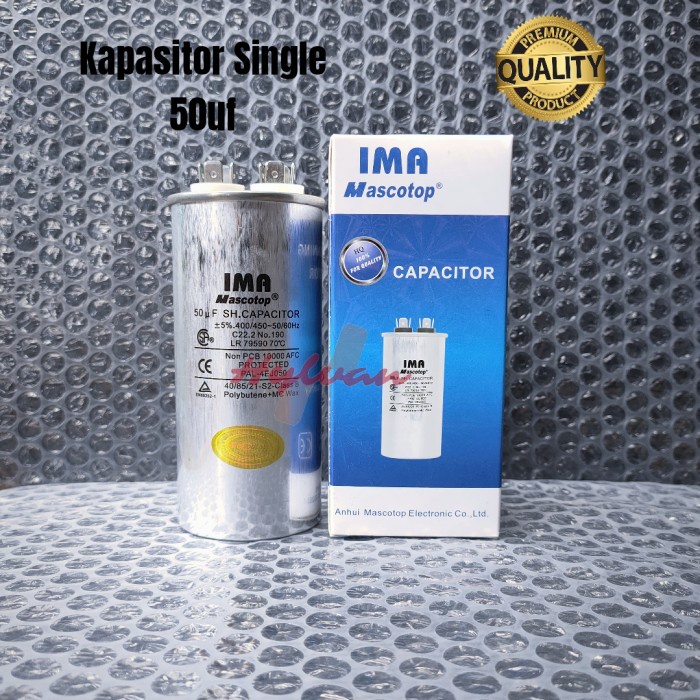 Kapasitor AC 50uf 2-2,5PK Panasonic Sharp Daikin Dll IMA Original