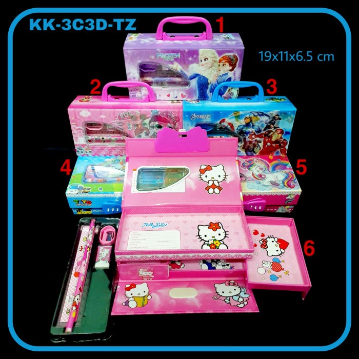 

PRO Kotak Pensil Karton Set 3 Susun / Tempat Pensil / Pencil Case - KK-3C3D-TZ, Bebas