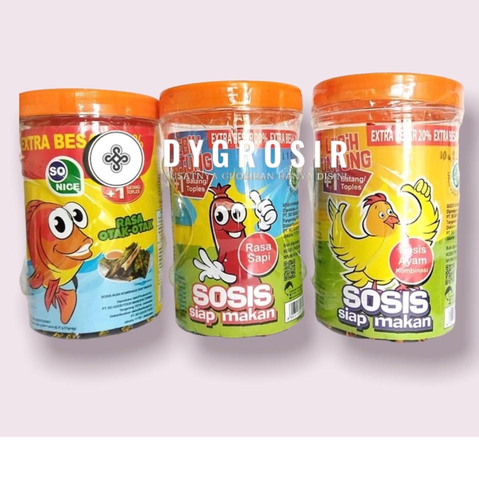 

✨ 7.7 SOSIS SO NICE SIAP MAKAN RASA AYAM / SOSIS SO NICE SIAP MAKAN RASA SAPI / SOSIS IKAN SO NICE SIAP MAKAN RASA OTAK-OTAK KEMASAN TOPLES MURAH