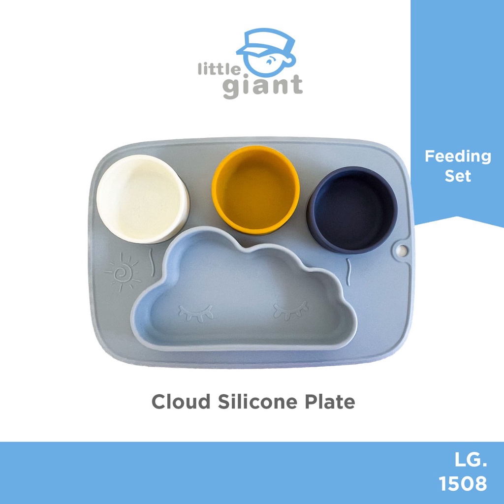 Little Giant Cloud Silicone Plate Piring Makan Anak Silikon LG.1508