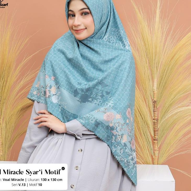 ➹→❆❂ jilbab segi empat jumbo motif ukuran umamascarf bahan voal terbaru kerudung hijab syari Terlari