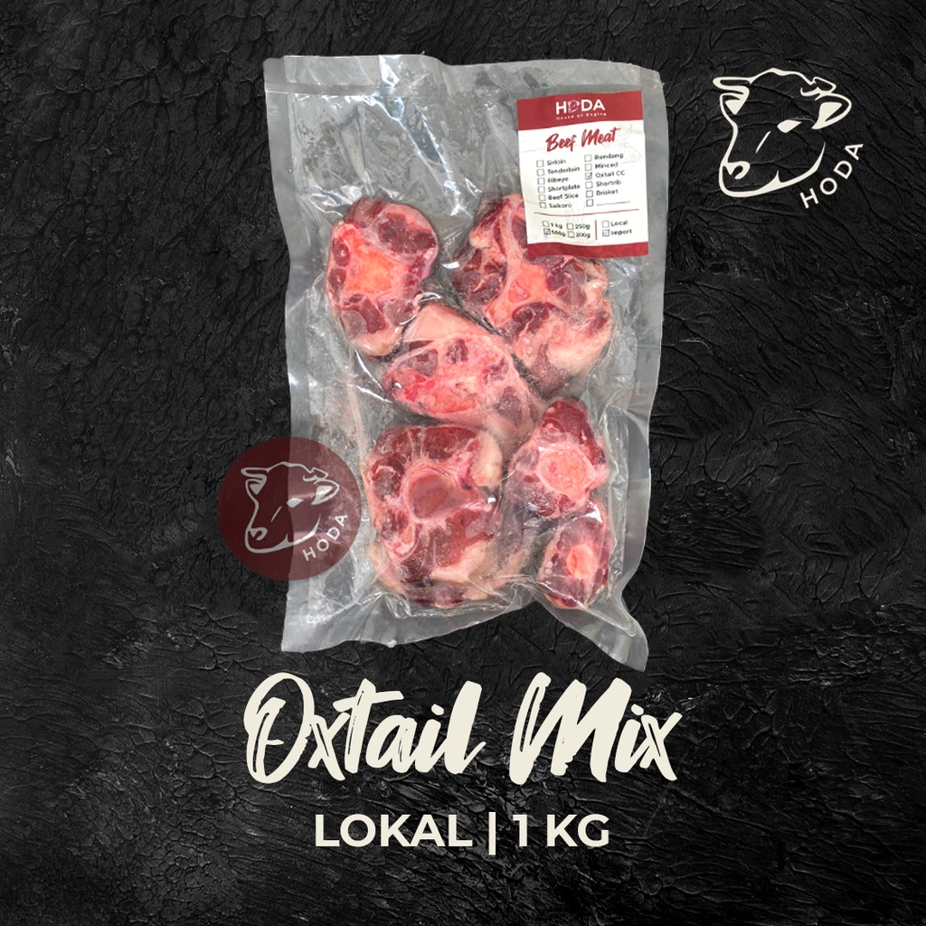

Buntut Sapi LOKAL Potongan Campur / Oxtail Mix Cut 1kg